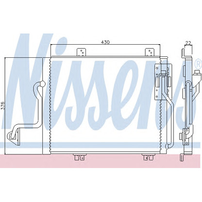 Foto Condensador, aire acondicionado NISSENS 94240