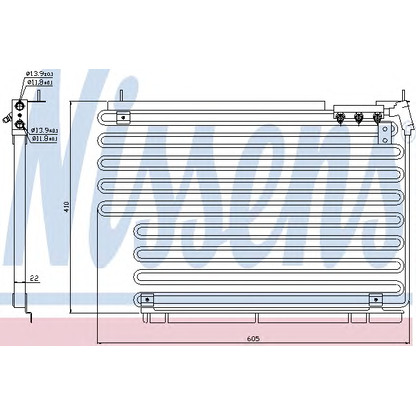 Photo Condenser, air conditioning NISSENS 94216