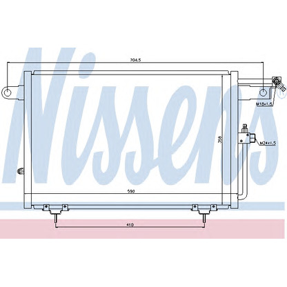 Photo Condenser, air conditioning NISSENS 94213