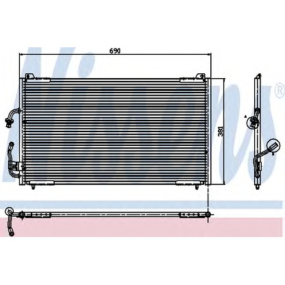 Photo Condenser, air conditioning NISSENS 94224