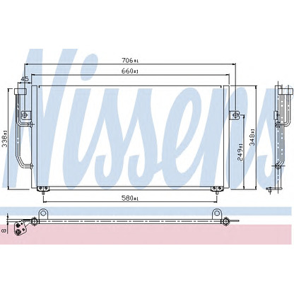 Foto Condensador, aire acondicionado NISSENS 94306