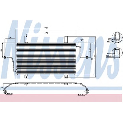 Foto Condensador, aire acondicionado NISSENS 94325