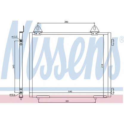 Photo Condenser, air conditioning NISSENS 94327