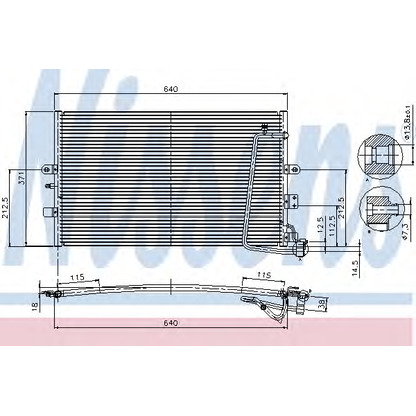 Foto Condensador, aire acondicionado NISSENS 94301