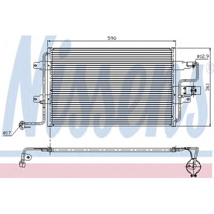 Photo Radiator, engine cooling NISSENS 94310