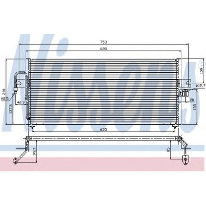 Foto Condensatore, Climatizzatore NISSENS 94361