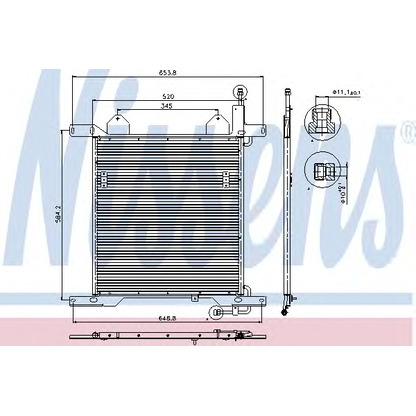 Foto Condensador, aire acondicionado NISSENS 94342