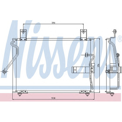 Photo Condenser, air conditioning NISSENS 94415