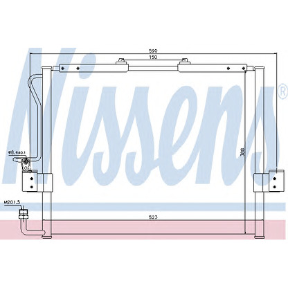 Foto Condensador, aire acondicionado NISSENS 94417