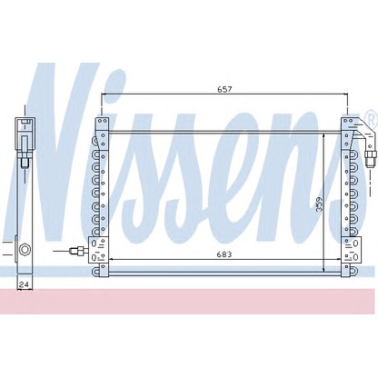 Foto Condensador, aire acondicionado NISSENS 94387