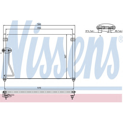 Photo Condenser, air conditioning NISSENS 94428