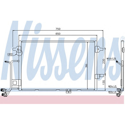 Photo Condenser, air conditioning NISSENS 94430