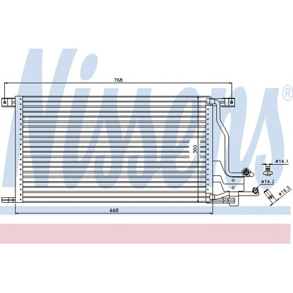 Foto Condensador, aire acondicionado NISSENS 94483