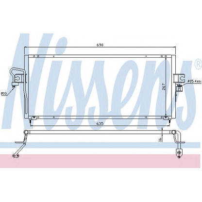 Foto Condensatore, Climatizzatore NISSENS 94494