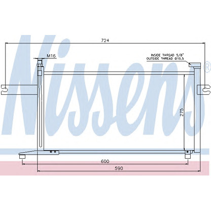 Photo Condenser, air conditioning NISSENS 94498