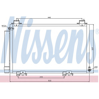 Foto Condensador, aire acondicionado NISSENS 94516