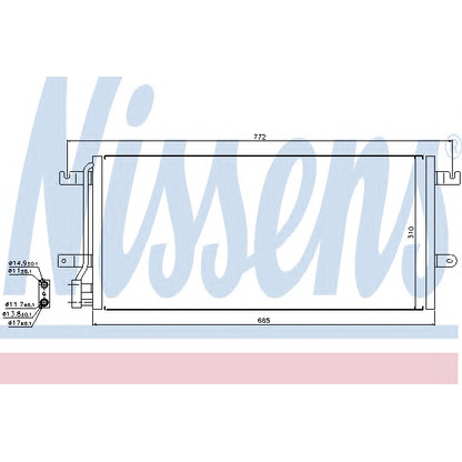 Foto Condensatore, Climatizzatore NISSENS 94524