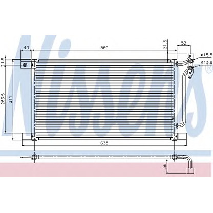 Photo Condenser, air conditioning NISSENS 94527