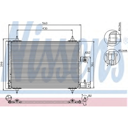 Photo Condenser, air conditioning NISSENS 94534