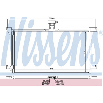 Photo Condenser, air conditioning NISSENS 94538