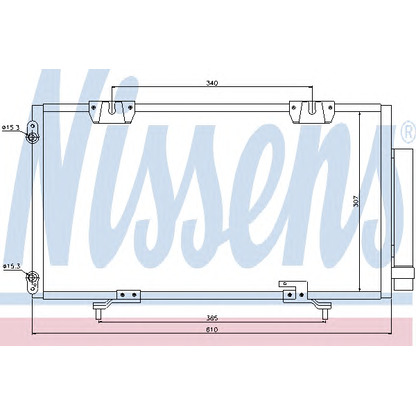 Photo Condenser, air conditioning NISSENS 94540