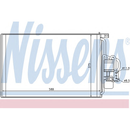 Foto Condensador, aire acondicionado NISSENS 94547