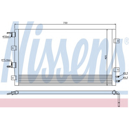 Foto Condensador, aire acondicionado NISSENS 94556