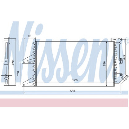 Photo Condenser, air conditioning NISSENS 94565