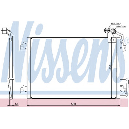 Photo Condenser, air conditioning NISSENS 94572