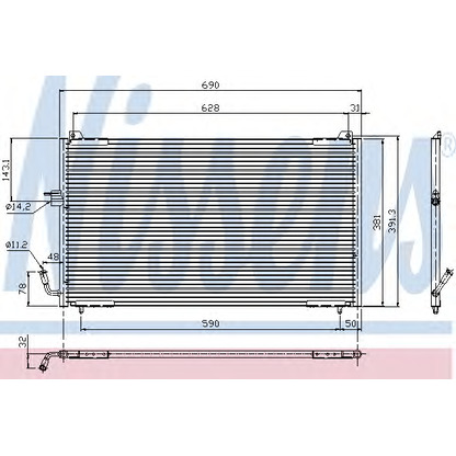 Foto Condensador, aire acondicionado NISSENS 94625