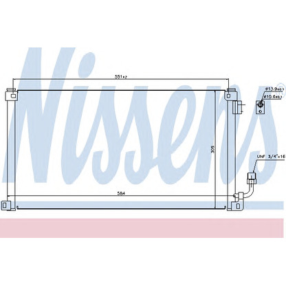 Photo Condenseur, climatisation NISSENS 94599