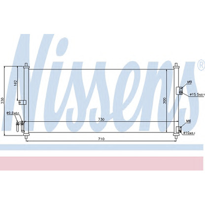 Foto Condensatore, Climatizzatore NISSENS 94616