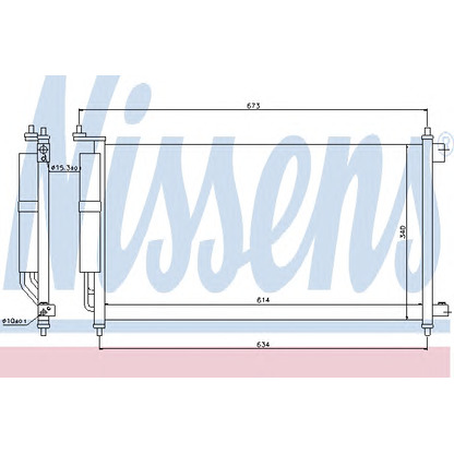 Foto Condensador, aire acondicionado NISSENS 94621