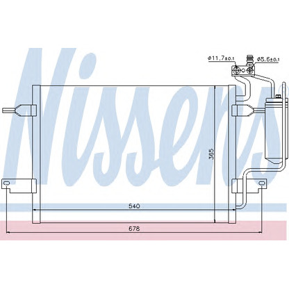 Foto Condensatore, Climatizzatore NISSENS 94624