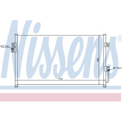 Foto Condensador, aire acondicionado NISSENS 94634