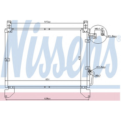 Photo Condenser, air conditioning NISSENS 94642