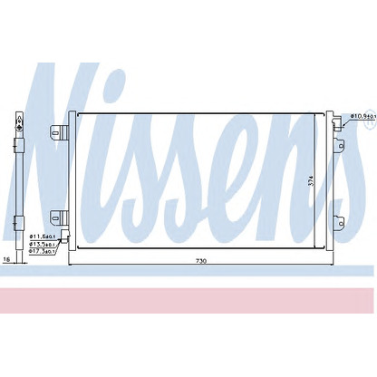 Photo Condenser, air conditioning NISSENS 94659