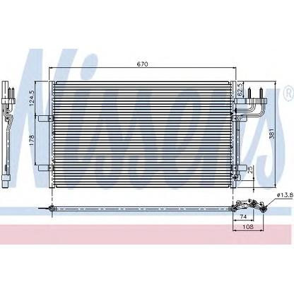 Foto Condensatore, Climatizzatore NISSENS 94663