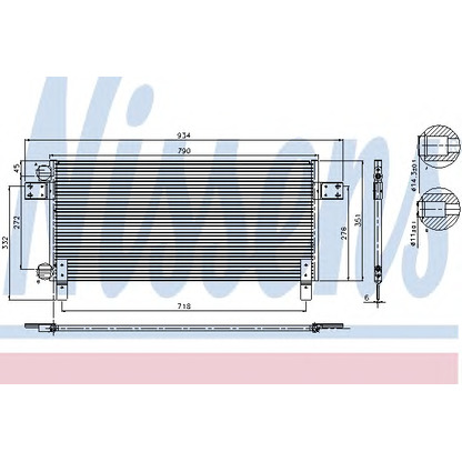 Foto Condensatore, Climatizzatore NISSENS 94681