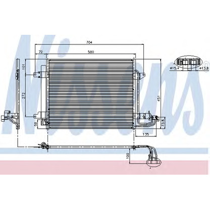 Foto Condensador, aire acondicionado NISSENS 94690