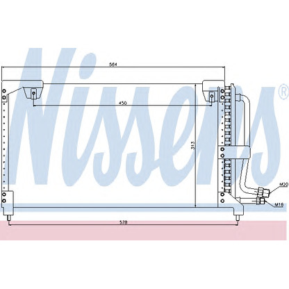 Foto Condensatore, Climatizzatore NISSENS 94710