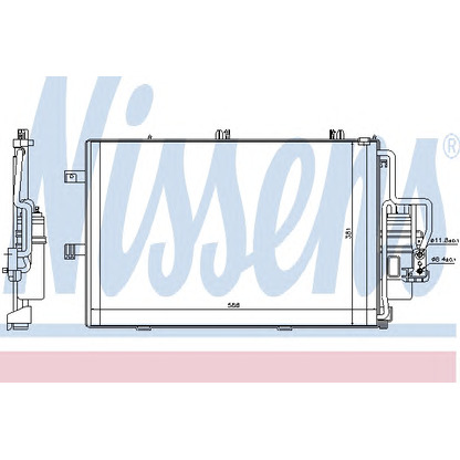 Foto Condensador, aire acondicionado NISSENS 94721