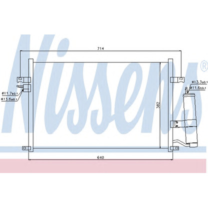 Foto Condensador, aire acondicionado NISSENS 94725