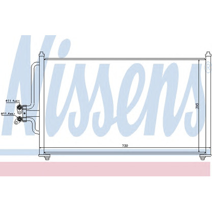 Foto Condensador, aire acondicionado NISSENS 94731