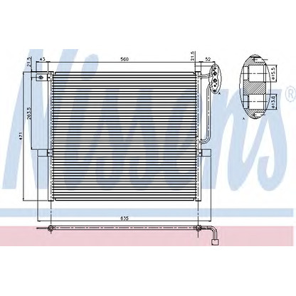 Photo Condenser, air conditioning NISSENS 94761