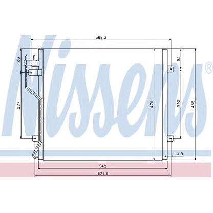 Photo Condenser, air conditioning NISSENS 94773