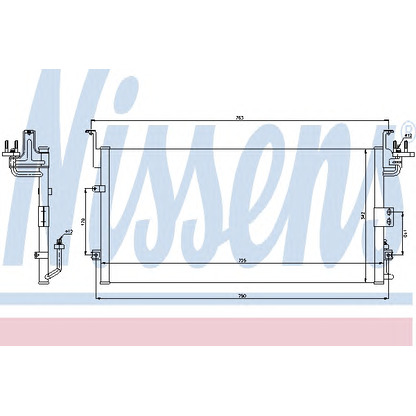 Photo Condenser, air conditioning NISSENS 94775