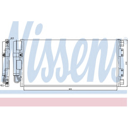 Foto Condensador, aire acondicionado NISSENS 94781