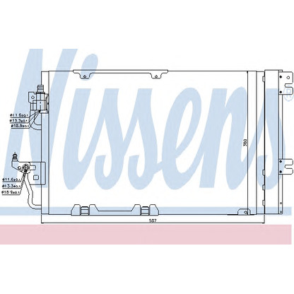 Photo Condenser, air conditioning NISSENS 94807