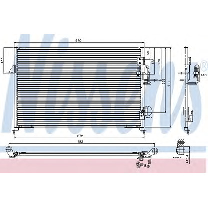 Foto Condensador, aire acondicionado NISSENS 94808